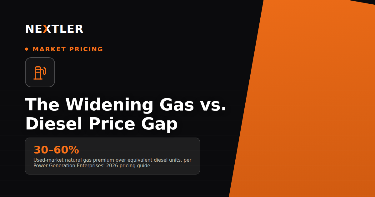The Used Natural Gas Generator Premium Is Bigger Than the New One