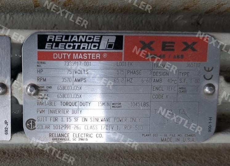 Solar Mars 100 Electric Starter Motor, 75 HP, Used