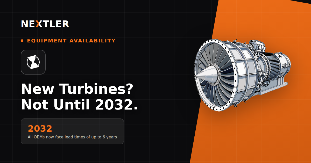 You Can't Buy a New Gas Turbine Until 2032