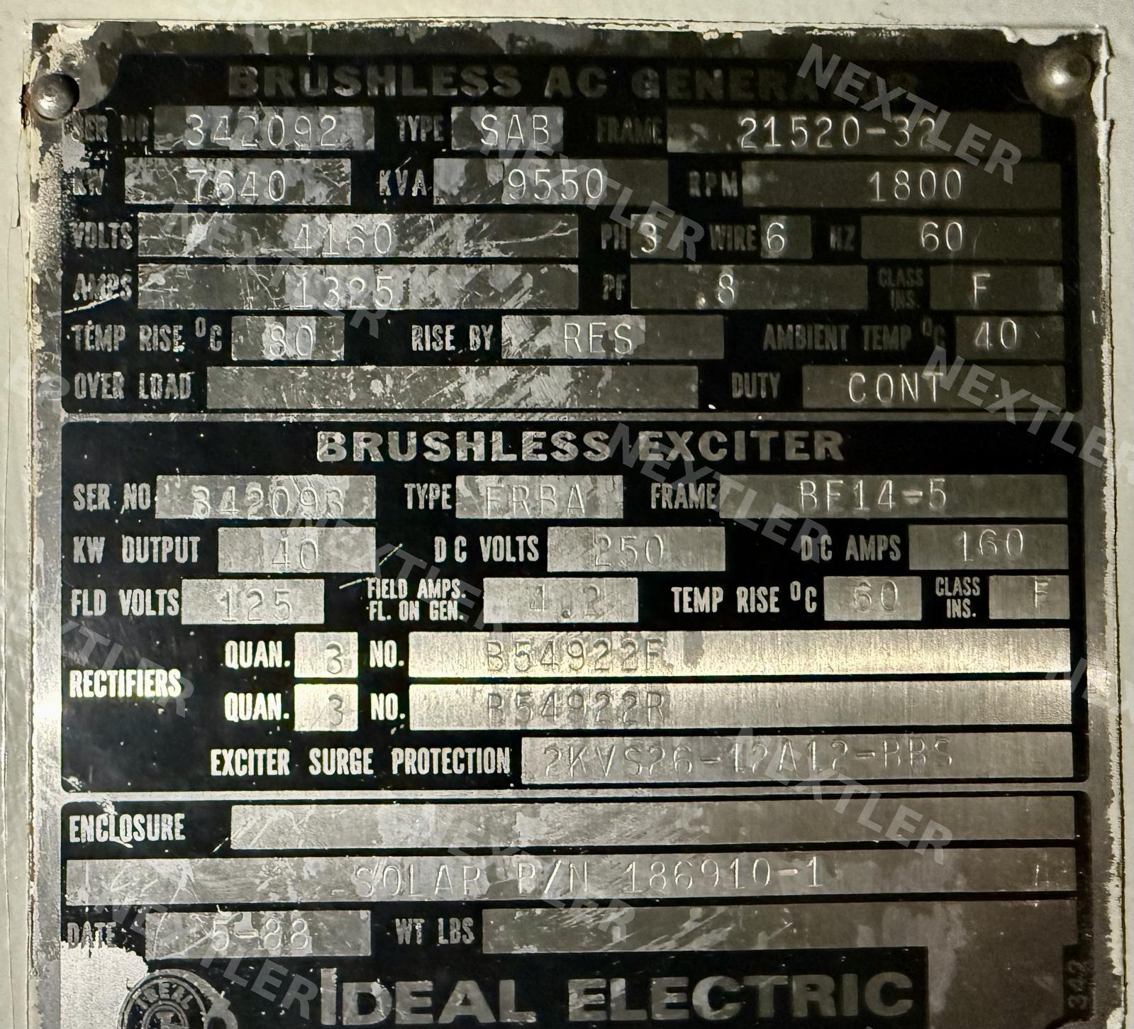 Solar Mars 90 Generator, 7.64 MW, 4160 V - photo 8